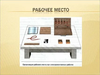 Рабочее место на уроке технологии