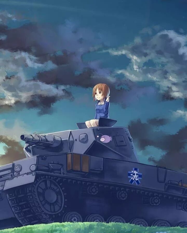 Девочки про танки. Girls und panzer танки. girls und panzer танк pz 4.