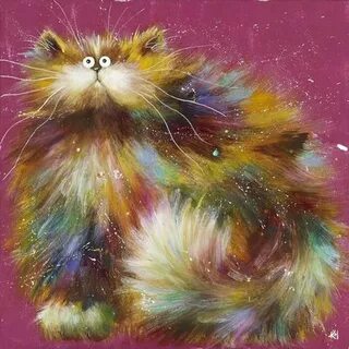 Радужные кошки от Ким Хаскинс.