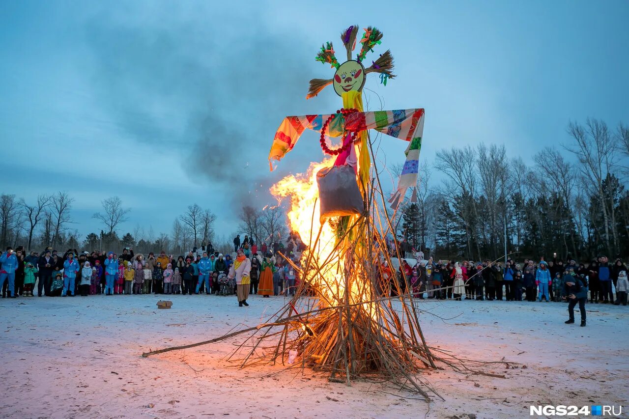 конец масленицы. сибирская масленица 2021 сухобузимское.