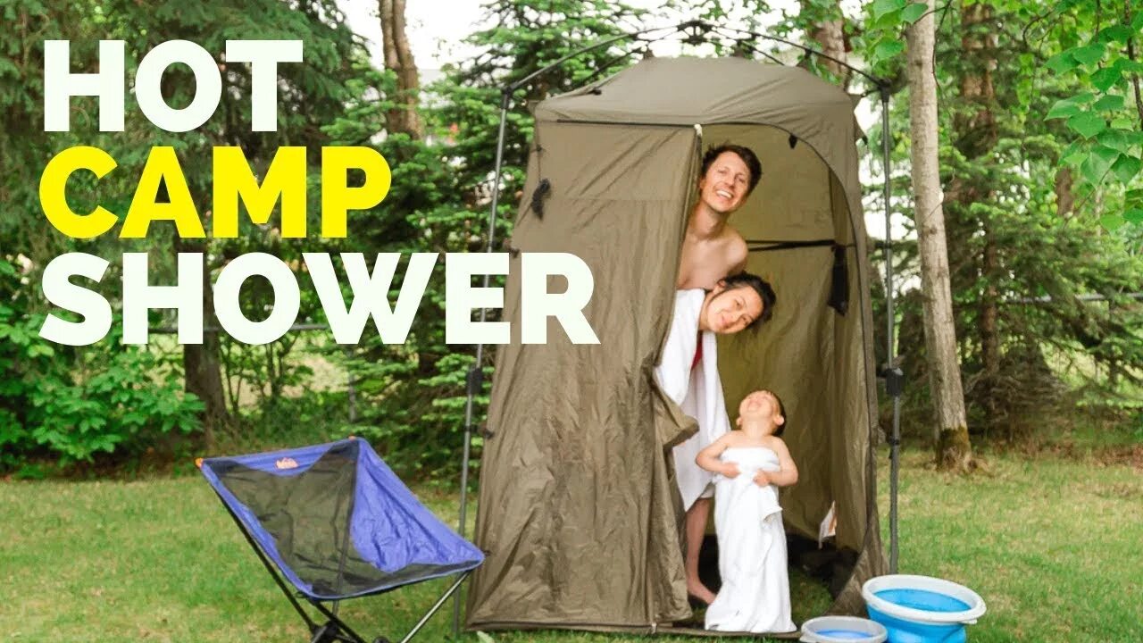 Camp hot. Boss Base Camp Shower.