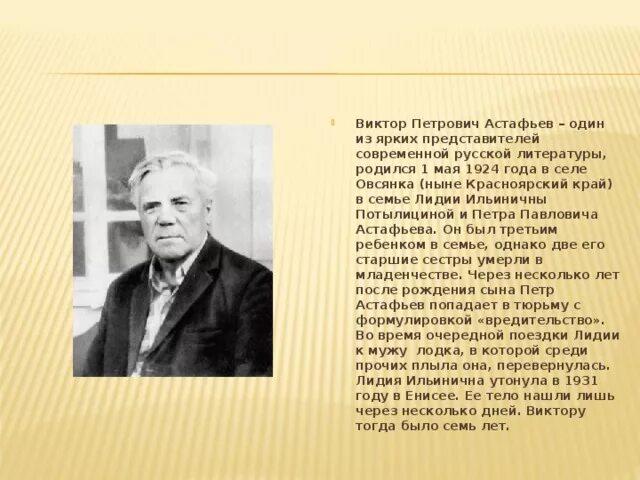 5 интересных фактов о астафьеве. Портфолио Виктора Астафьева Петровича.