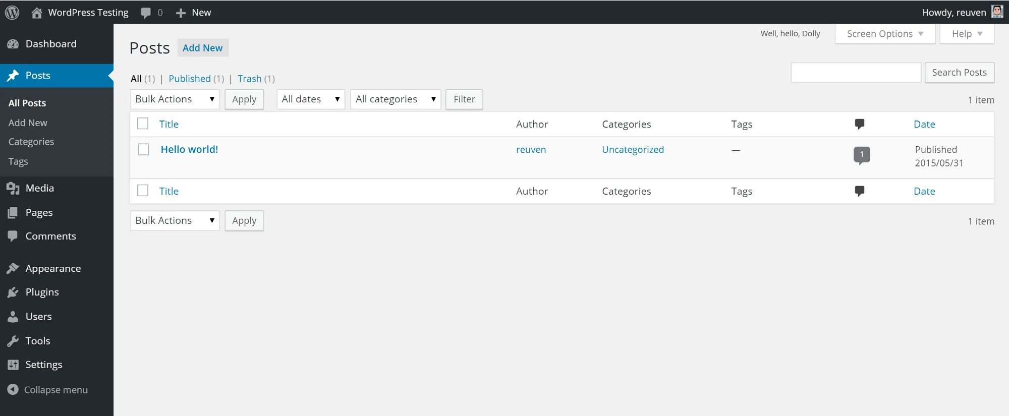 Admin plugin