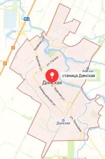 Карта динской краснодарского края