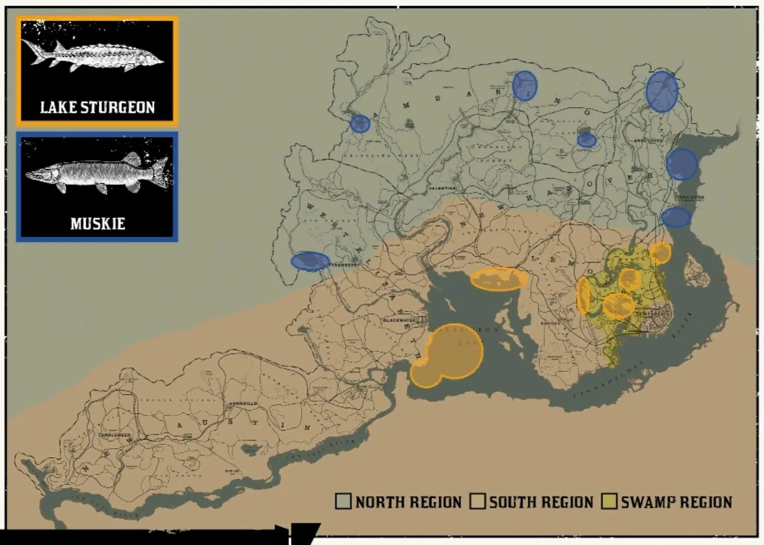 Карта легендарных рыб rdr2. Карта легендарных рыб в РДР 2. Red Dead Redemption 2 легендарные рыбы. Rdr 2 Lake Isabella рыба. Легендарная рыба red dead redemption