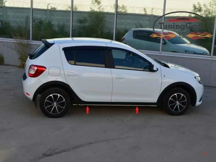 Рено сандеро купить накладки. Пороги Sandero Stepway 2. Пороги на Рено Сандеро степвей 2. Пороги Рено Сандеро 1. Пороги для Renault Sandero 2.