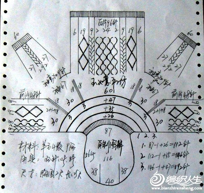 узоры для реглана сверху спицами по кругу