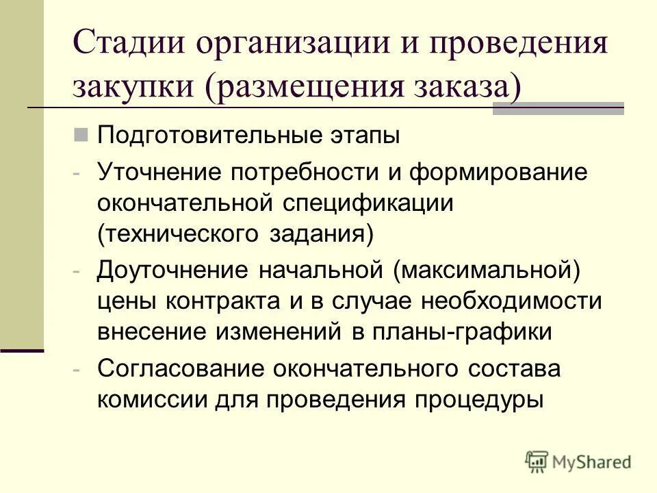 Окончательное формирование