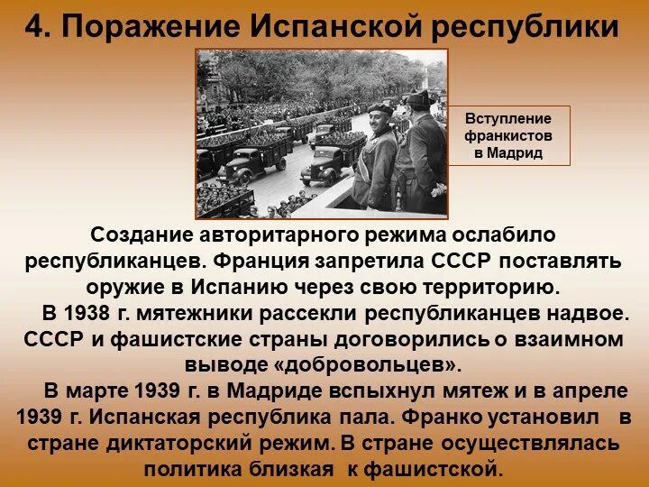 Причины поражения испанской Республики. Причины гражданской войны в Испании. Причины Победы франкистов.