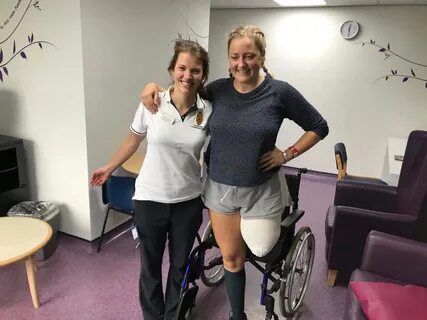 She broke has broken her leg