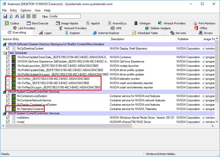Nvidia container как отключить. Nvidia container как отключить