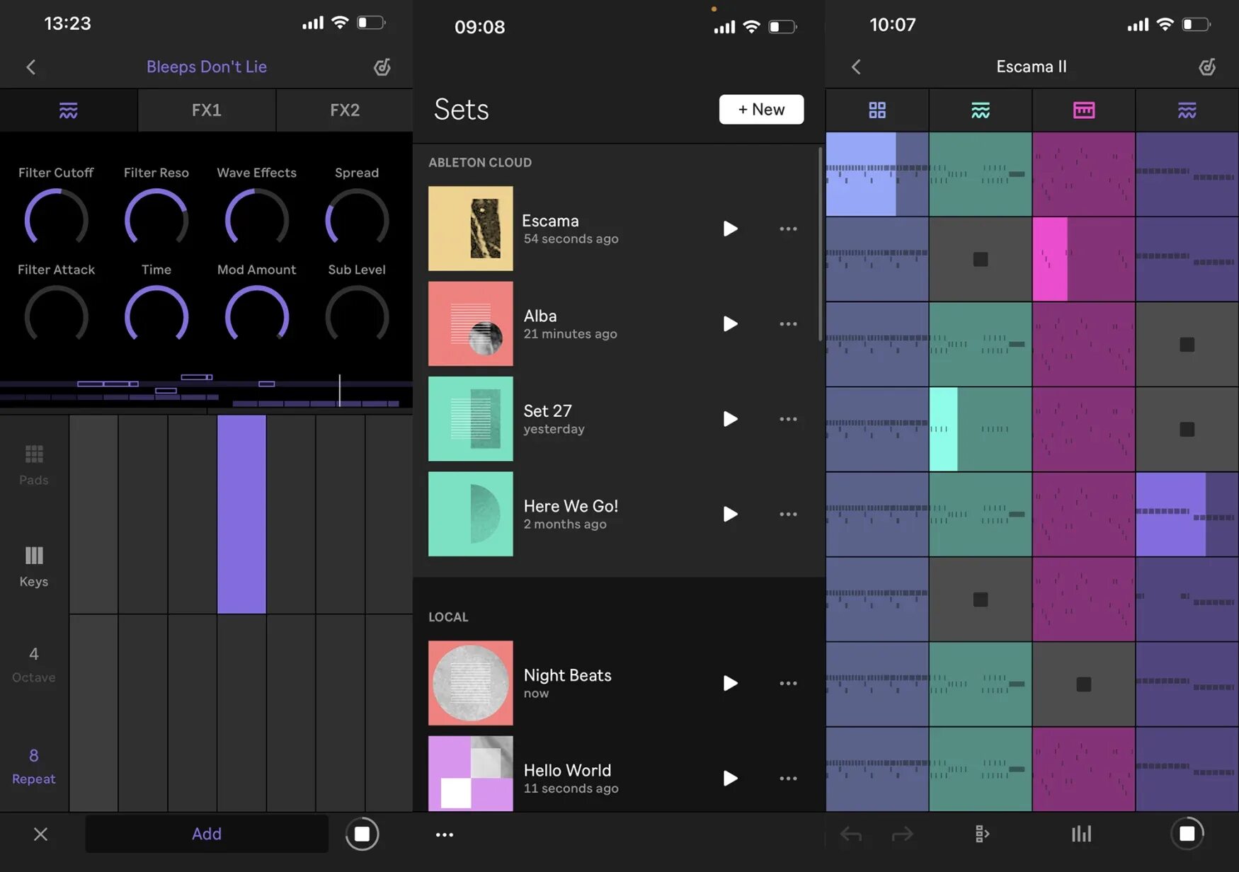 Ableton note. Ableton note