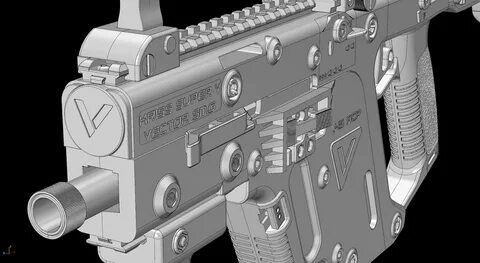 Maxwell Render,Rhinoceros,Weapon,Gun,Game Modeling,3d printed,kriss vector,...