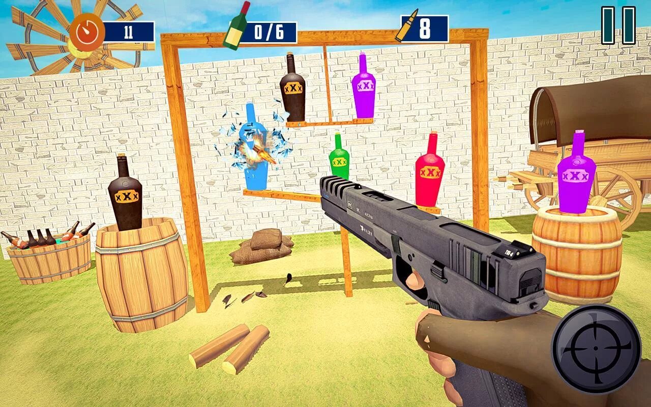 Gun shooting games. Bottle bit игра.