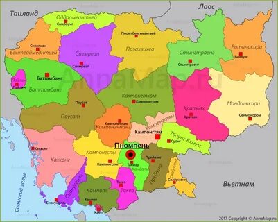 Регионы камбоджи