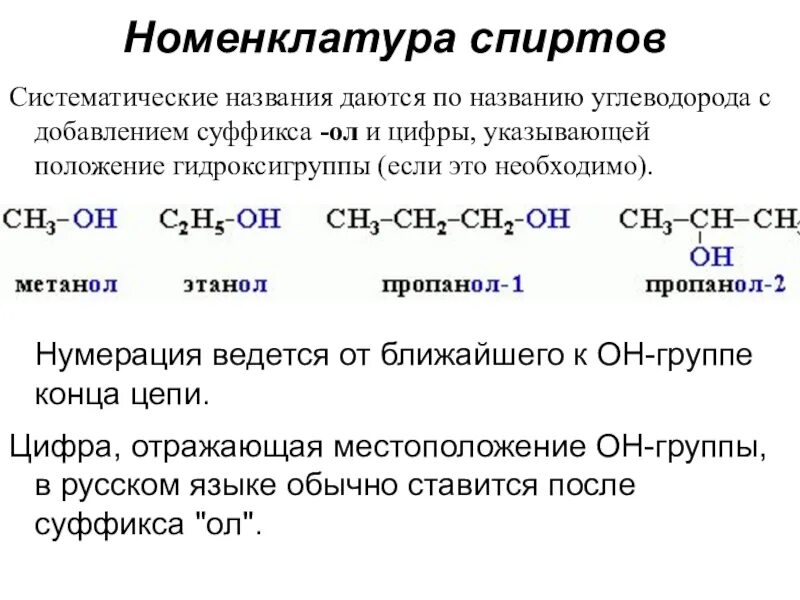 Три формулы спирта. Номенклатура ИЮПАК спиртов. Систематическая номенклатура спиртов. Как составлять названия спиртов. Номенклатура предельных одноатомных спиртов.