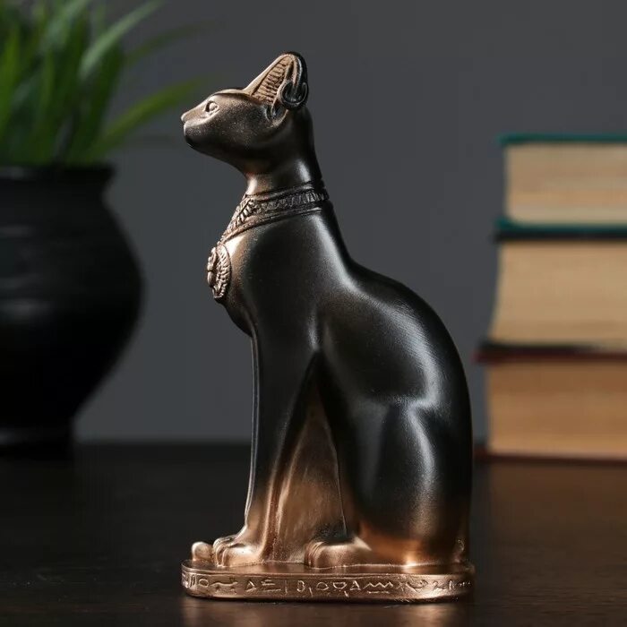 Купить египетскую кошку. Фигура кошка Египетская, бронза, 7х14х5 см, 1279303. Бронзовая Египетская кошка. Египетская кошка статуэтка. Анка 18 Египетская кошка.