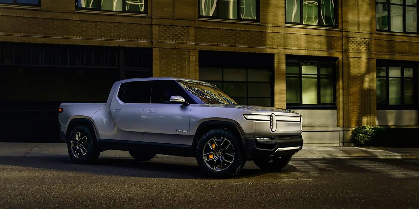 Электрический пикап. Rivian r1t. Rivian r1t пикап. Rivian r1t Electric Pickup Truck. Электропикап Rivian r1t.