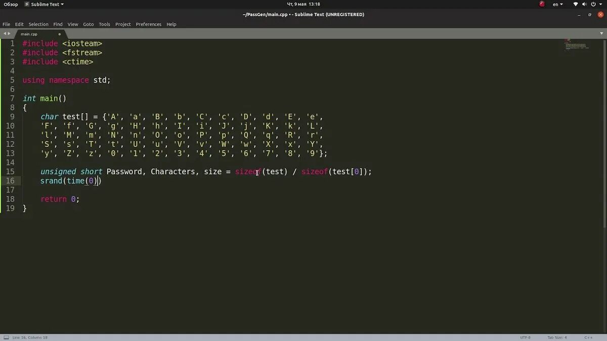Bash menu