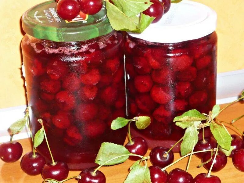 Вишня в сиропе рецепт на зиму