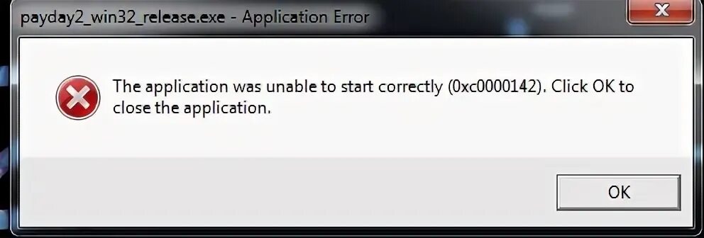 The application was unable
