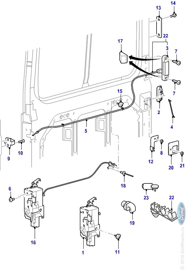 Привод задней двери Форд Транзит. Схема замка боковой двери Форд Транзит 2006. Электропривод задней двери Форд Транзит. Ремонтная вставка сдвижной двери Форд Транзит 2003г.