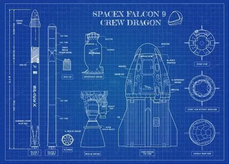 Чертеж ракеты space