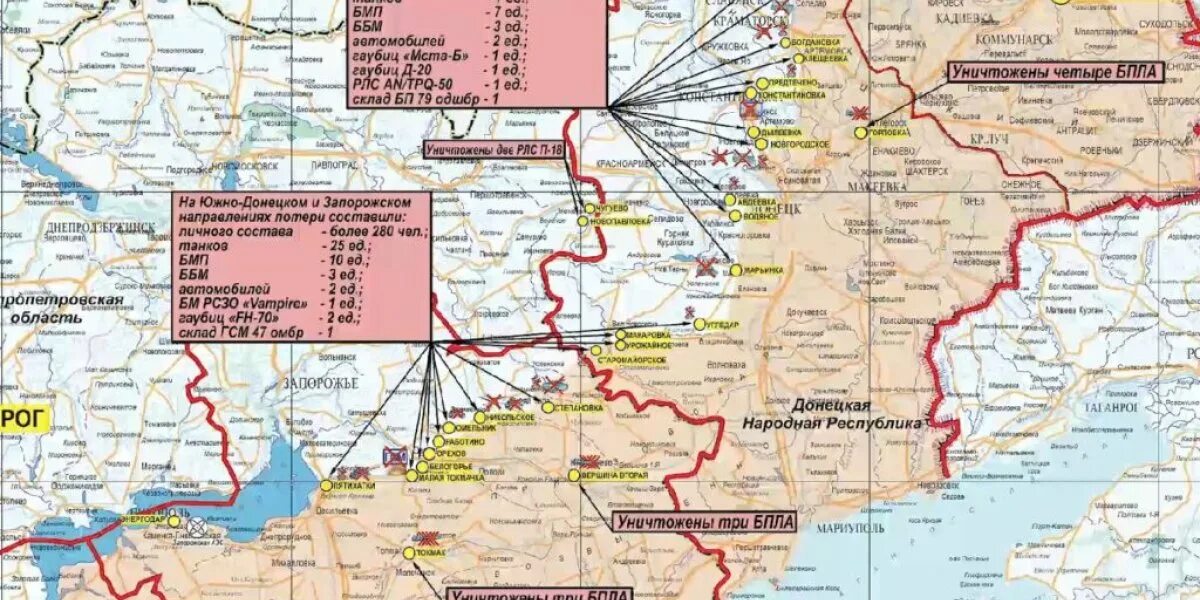 Положение российских войск на донецком направлении. Положение российских войск на донецком направлении