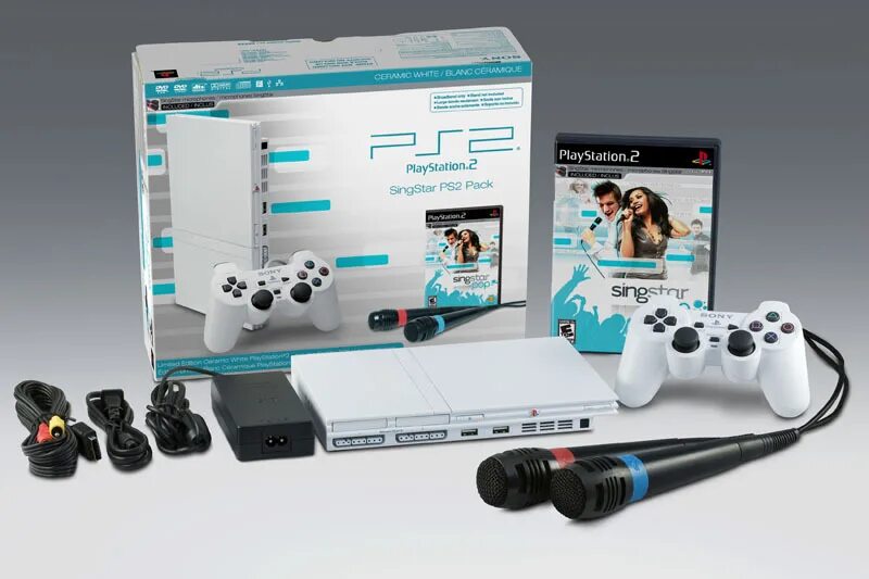 Playstation 2 белая. Ps2 Limited Edition. Ps2 SINGSTAR Bundle. Плейстейшен 2 белая. Ps2 Mini.