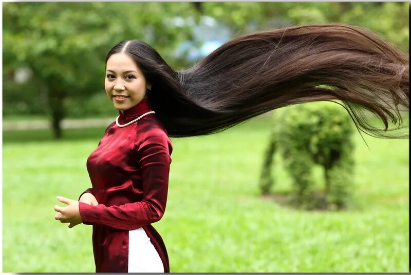 Вьетнамские волосы. Вьетнамские прически. Супер волосы. She has long hair