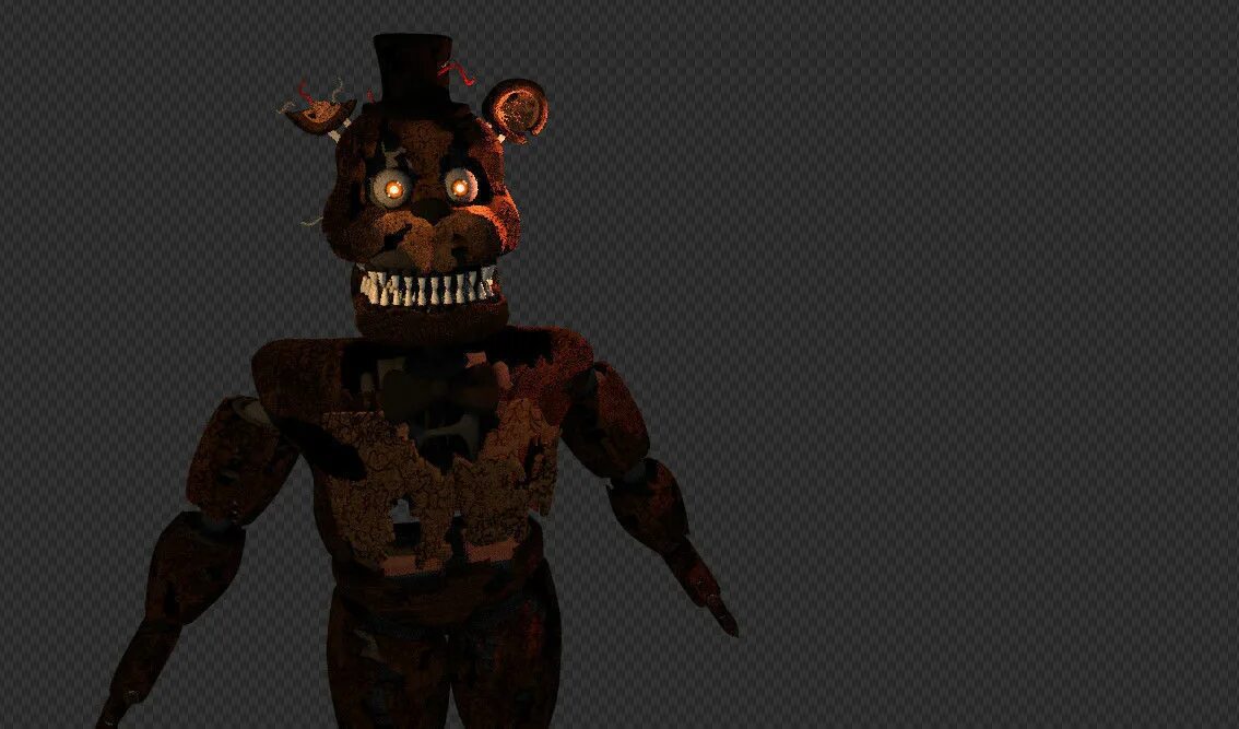 Freddy's 3d. ФНАФ 1 Фредди 3д модель. Nightmare Freddy model.