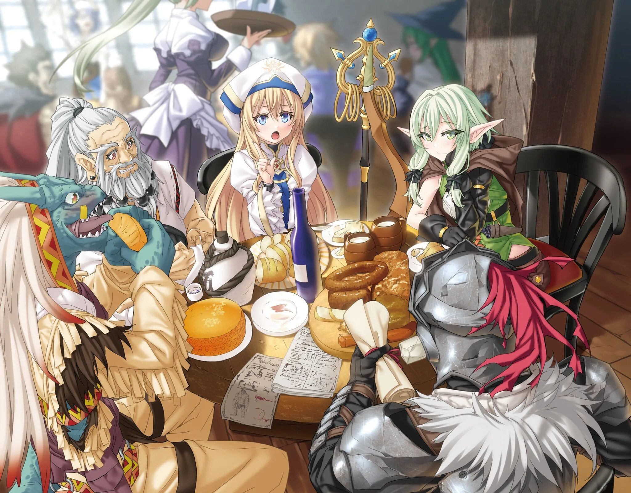 Goblin slayer 2. Убийца гоблинов goblin slayer. goblin slayer гарем. goblin slayer аниме. anime убийца гоблинов.