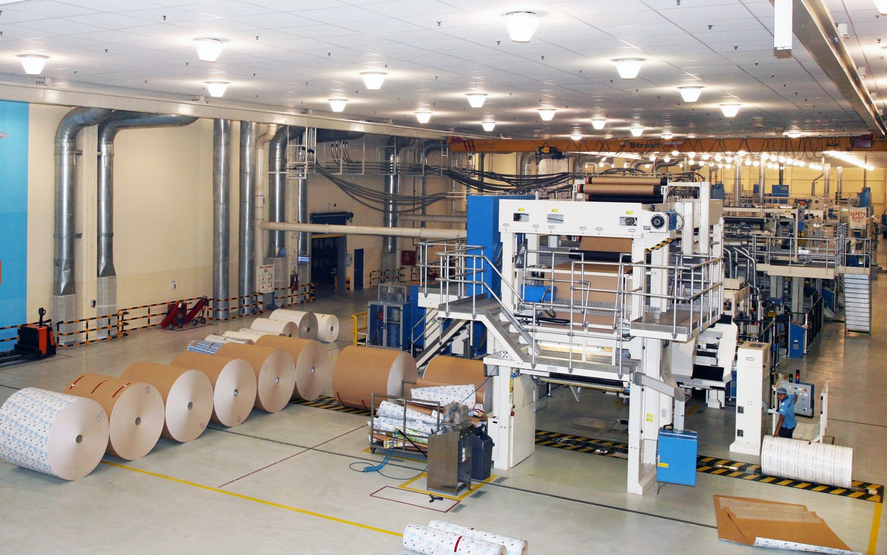 Inside factory