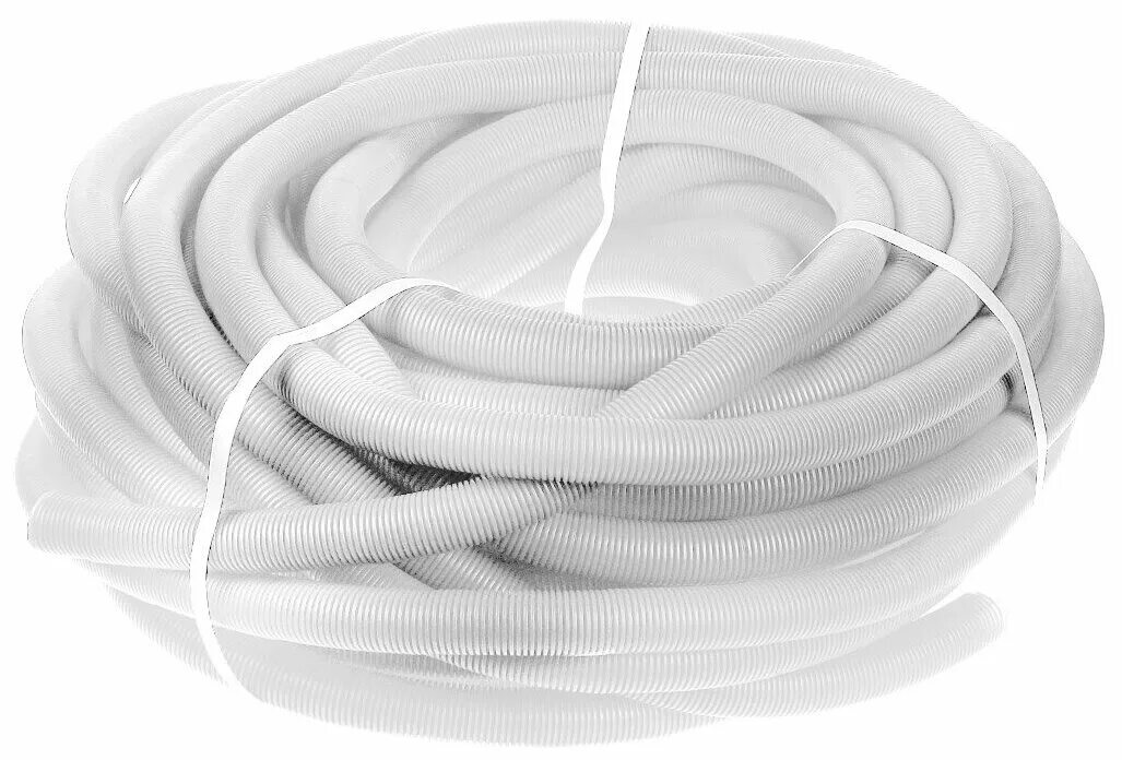 шланг d32 силикон. гофра для провода пнд белая. шланг гофрированный 40 мм. шланг гофр. ф40 белый (30м) (40мм нар-34,6мм внут).