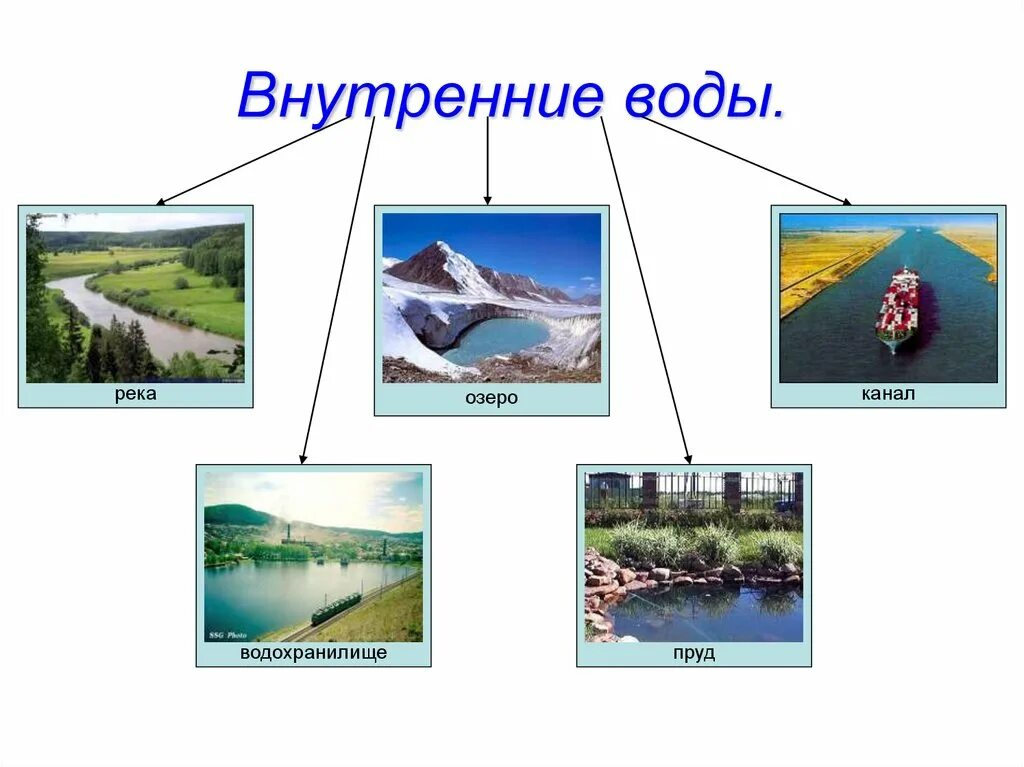 Внутренние воды. Внутренний. Внутренние воды реки. Разнообразие вод России. Образование внутренних вод