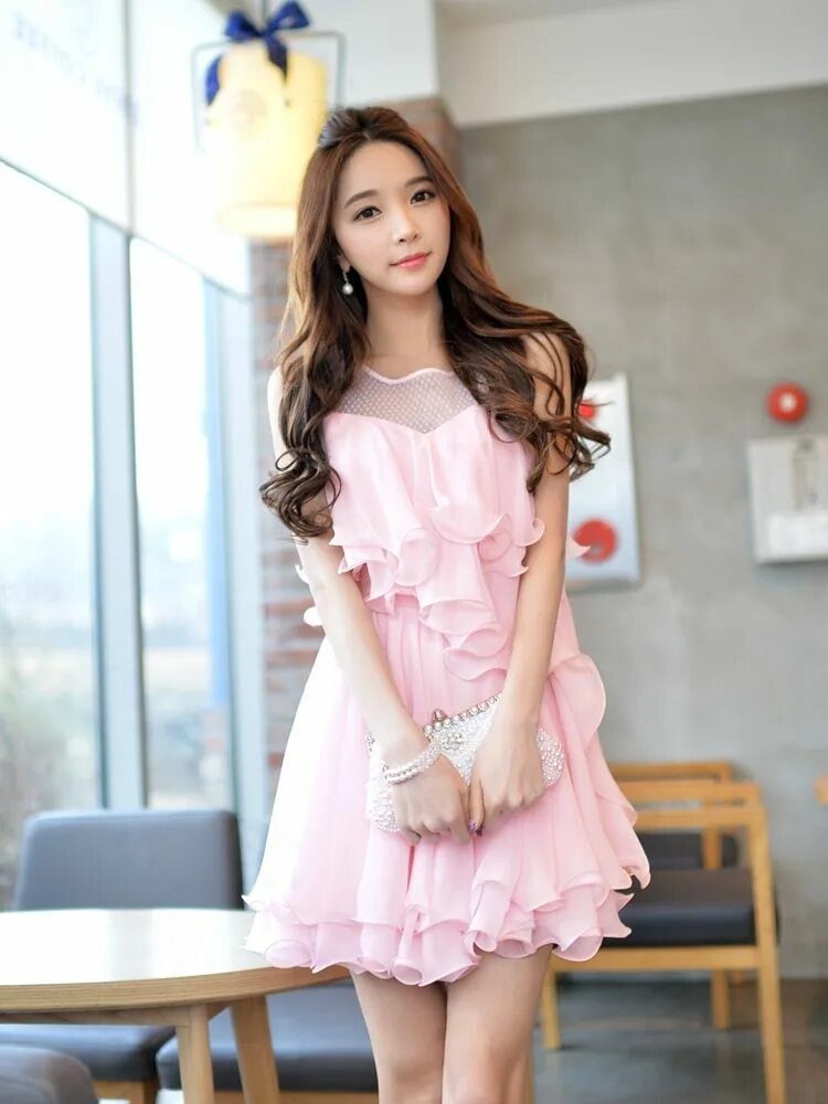 Красивое милое платье. Милые платья. Корейские платья. Милое короткое платье. Милые платья для девушек.