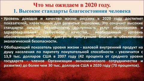 Качество жизни 2020