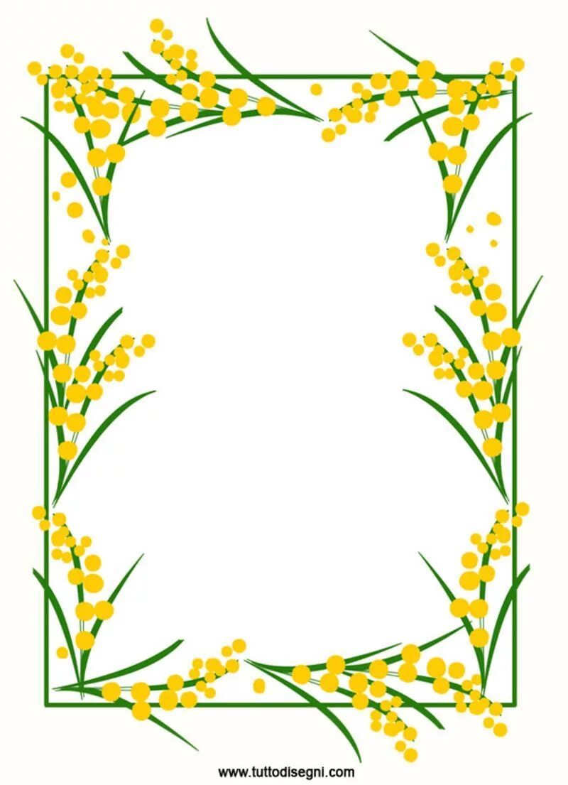 рамка март на прозрачном фоне