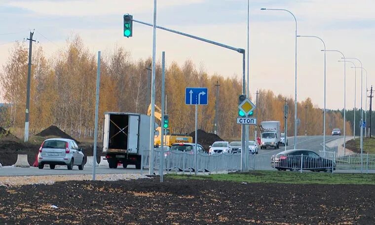 Поворот на Нижнекамск. Поворот на Ильинку. Светофор нижнекамск