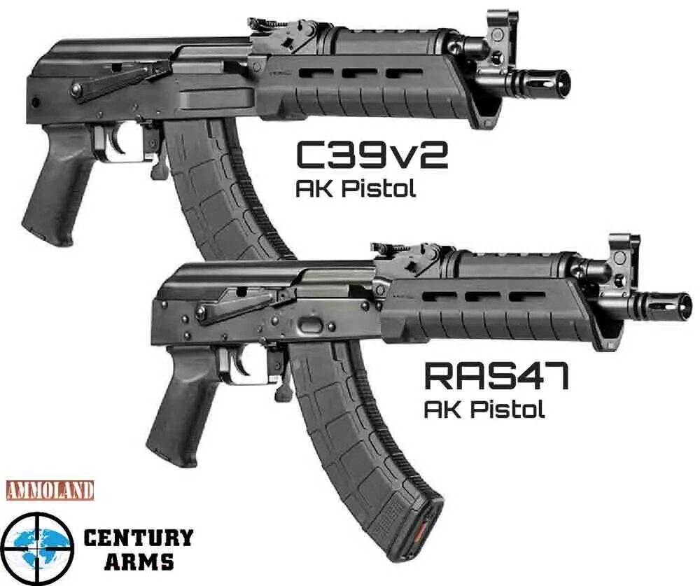 АК c39v2 AK pistole и ras47 AK. Century Arms c39v2. Модификации Калашникова. Автомат c39 v2.