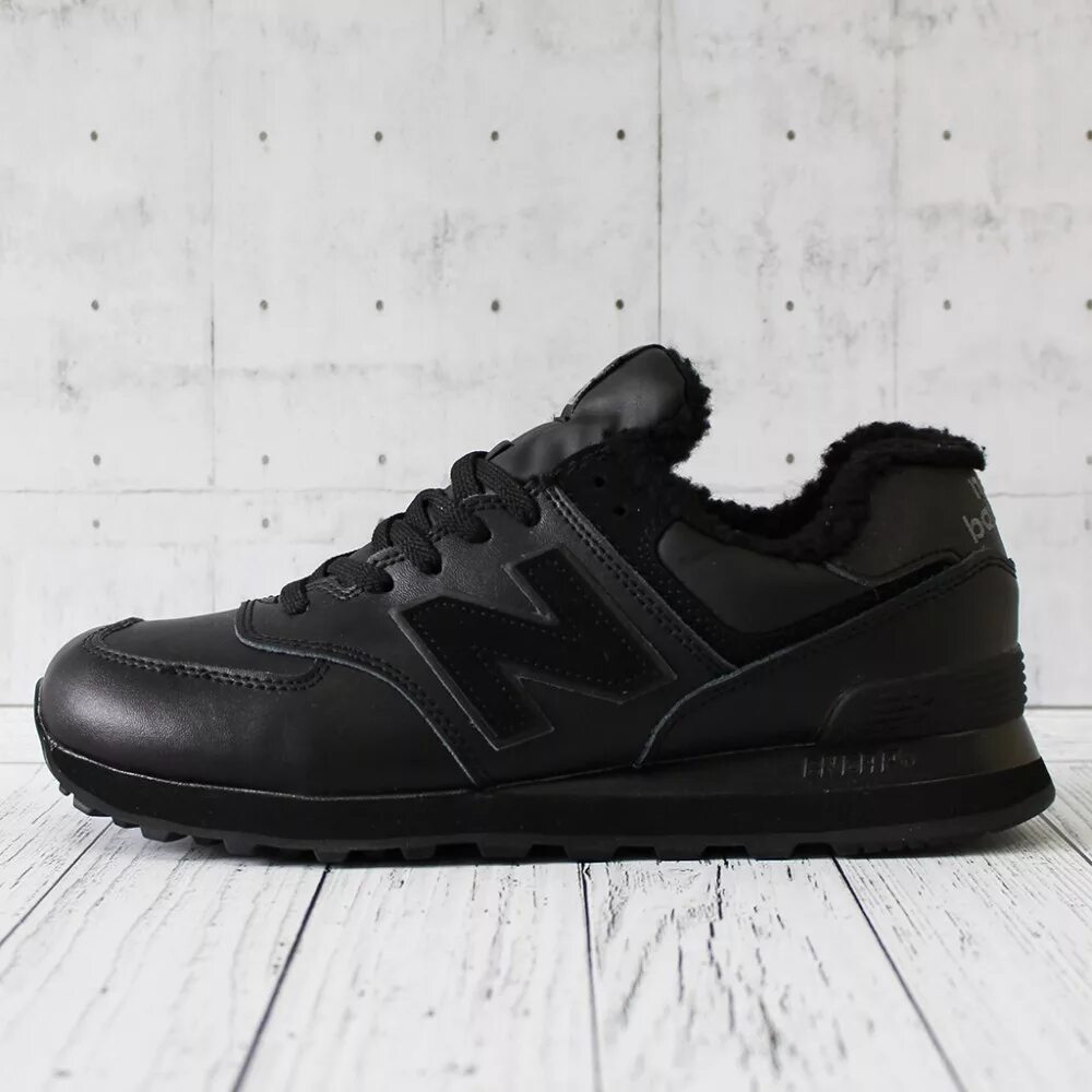 New Balance 574 черные кожаные. Нью бэланс 574 черные кожаные мужские. New Balance 574 Black зимние. New Balance 574 мужские кожаные черные.