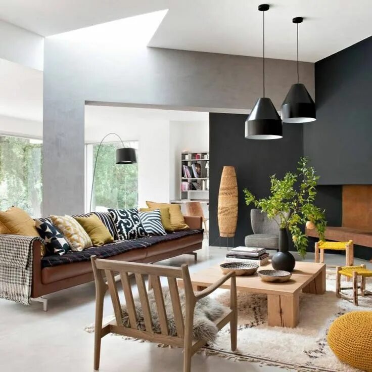 This Contemporary Apartment Pops With Turquoise Accents Home interior design, Ap