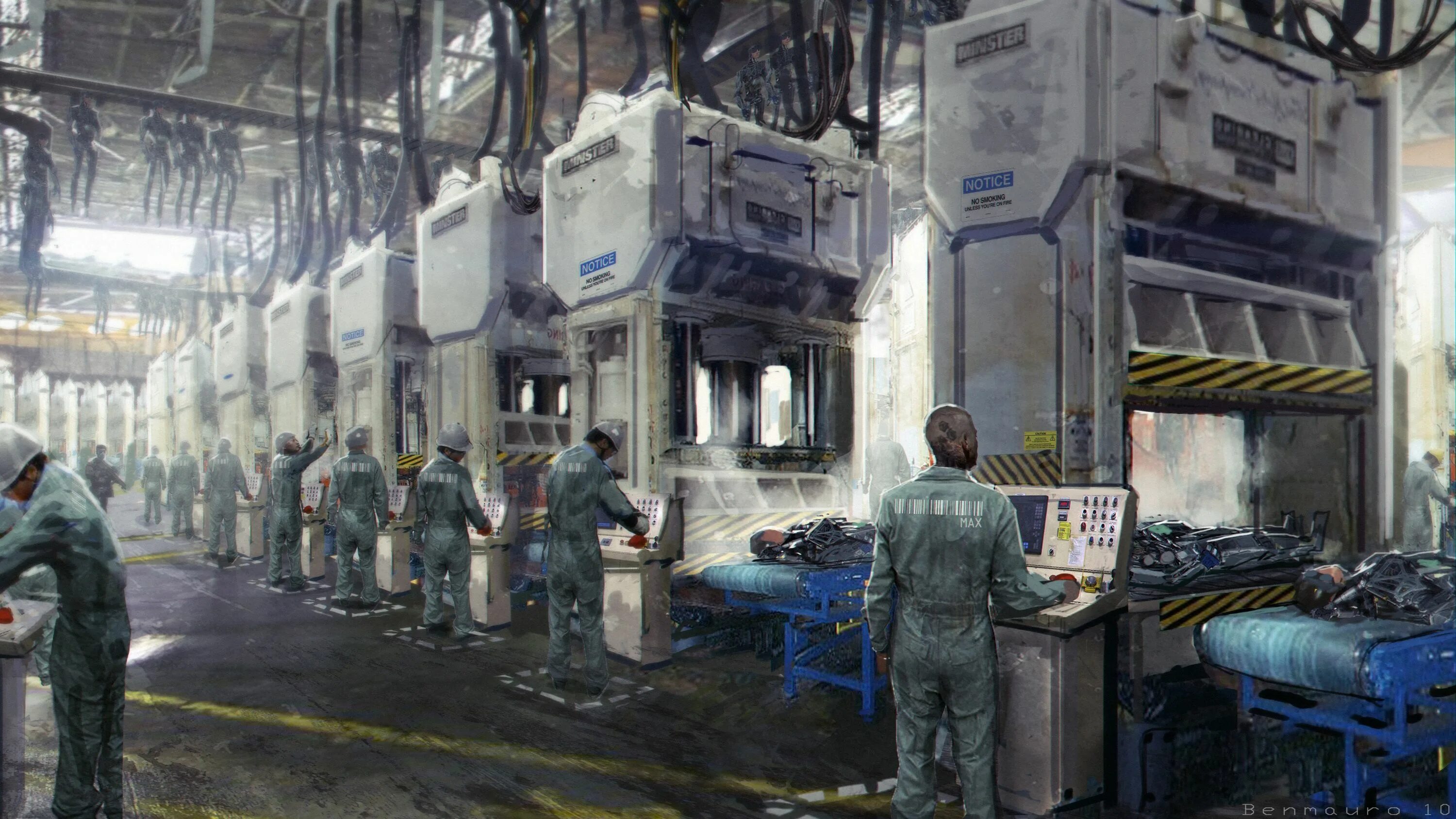 Art factory. Робот concept art элизиум. sci fi завод. завод будущего. завод будущего арт.