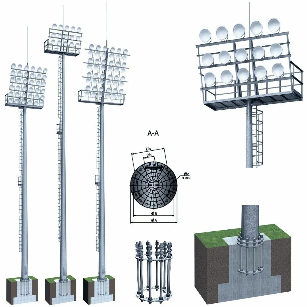 Фундамент для мачты освещение 30 метров. Фундамент прожекторной мачты МГФ 35. Осветительная мачта с мобильной рамой ВМО-25/8-II-Ц. Мачта стальная МГФ 45. Опоры молниеотводов