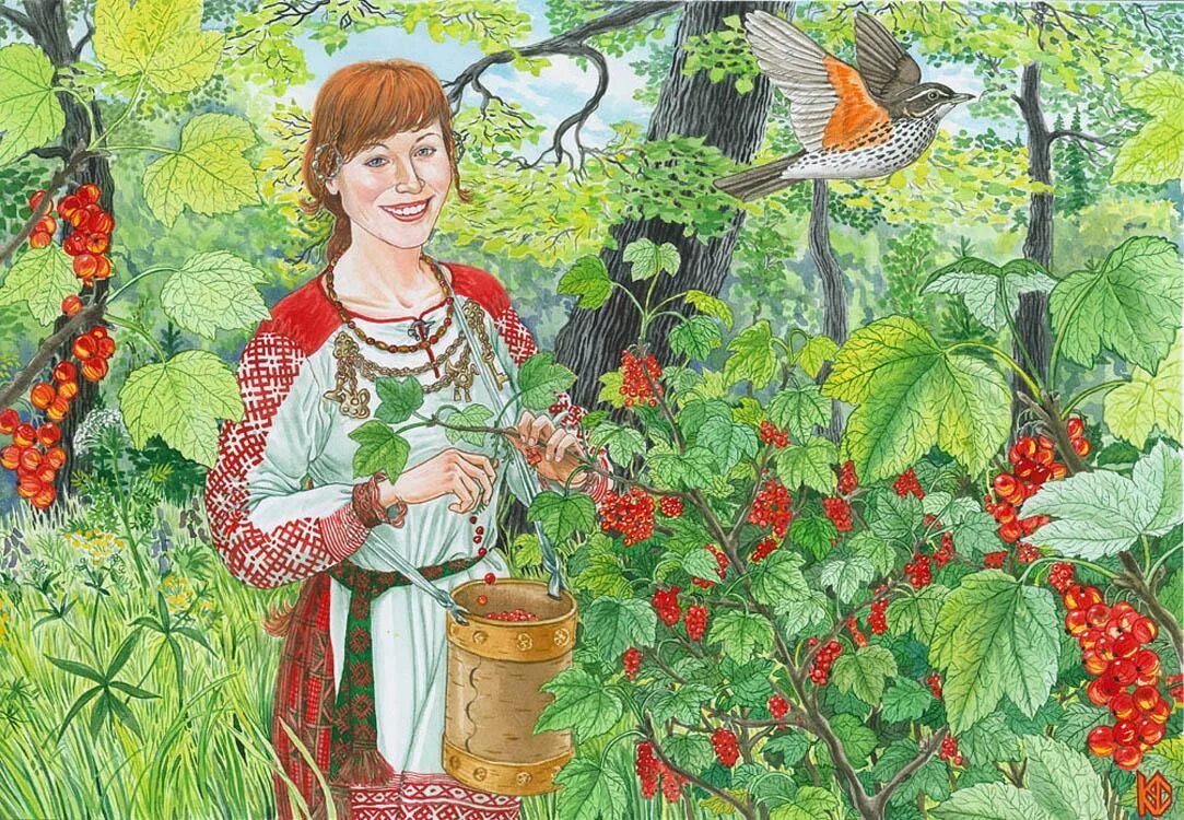 Цифровые картины татьяны дорониной. Девушка ягодка. Пошла пошла девица по малинку. Девочка собирает малину. Шла шла шла пирожок нашла села поела.