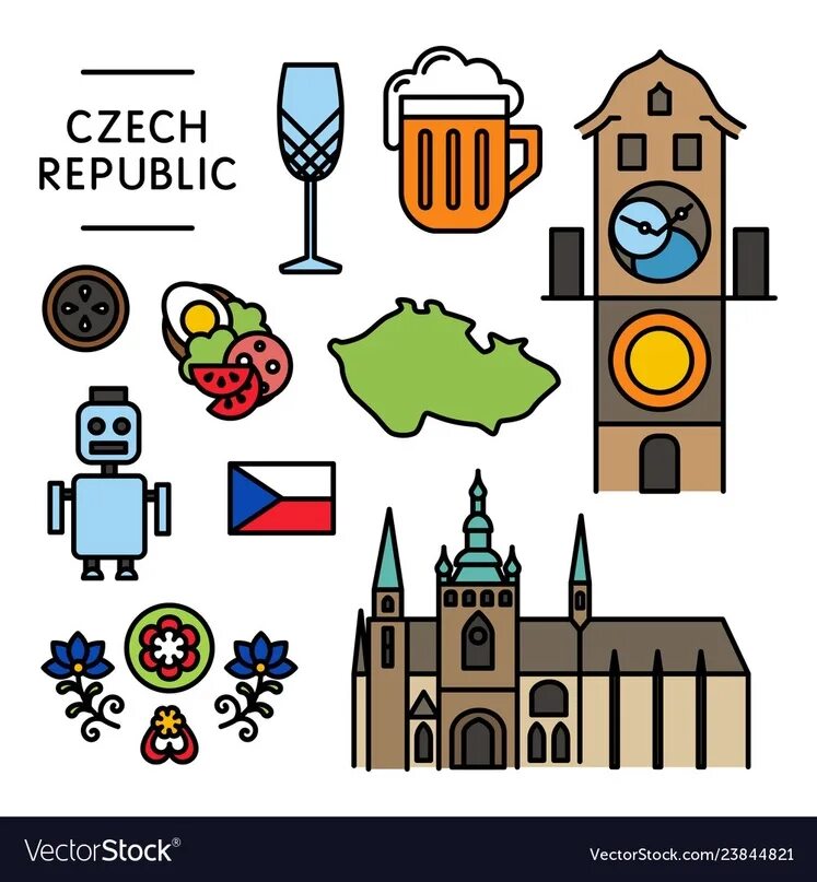Символы чехии. Неофициальные символы чехии. символ чехии рисунок. чехия символы страны.