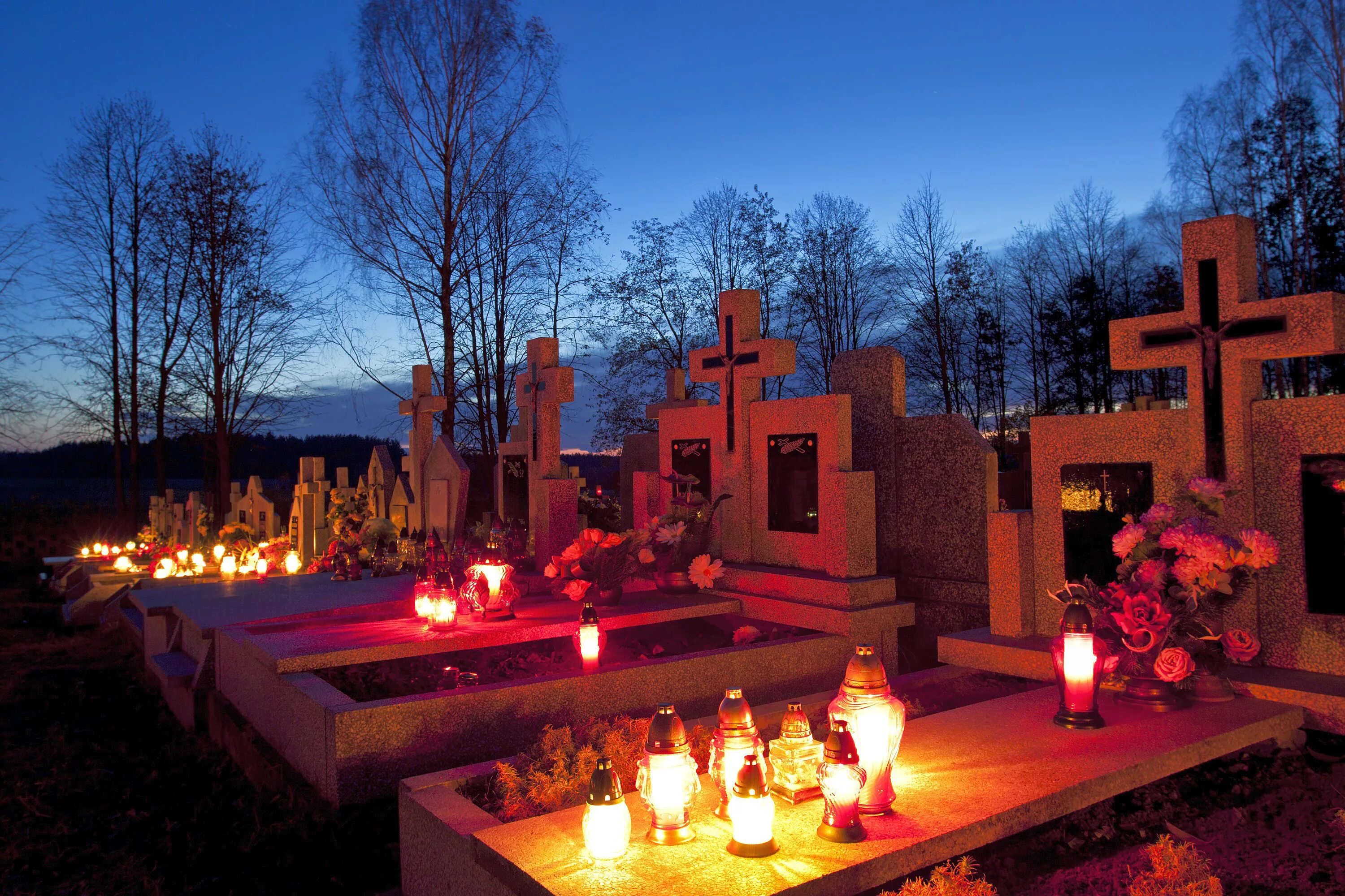 Красивое кладбище. Кладбище вечером. День всех святых в Польше. День всех святых в Германии. Праздник всех святых в 2024