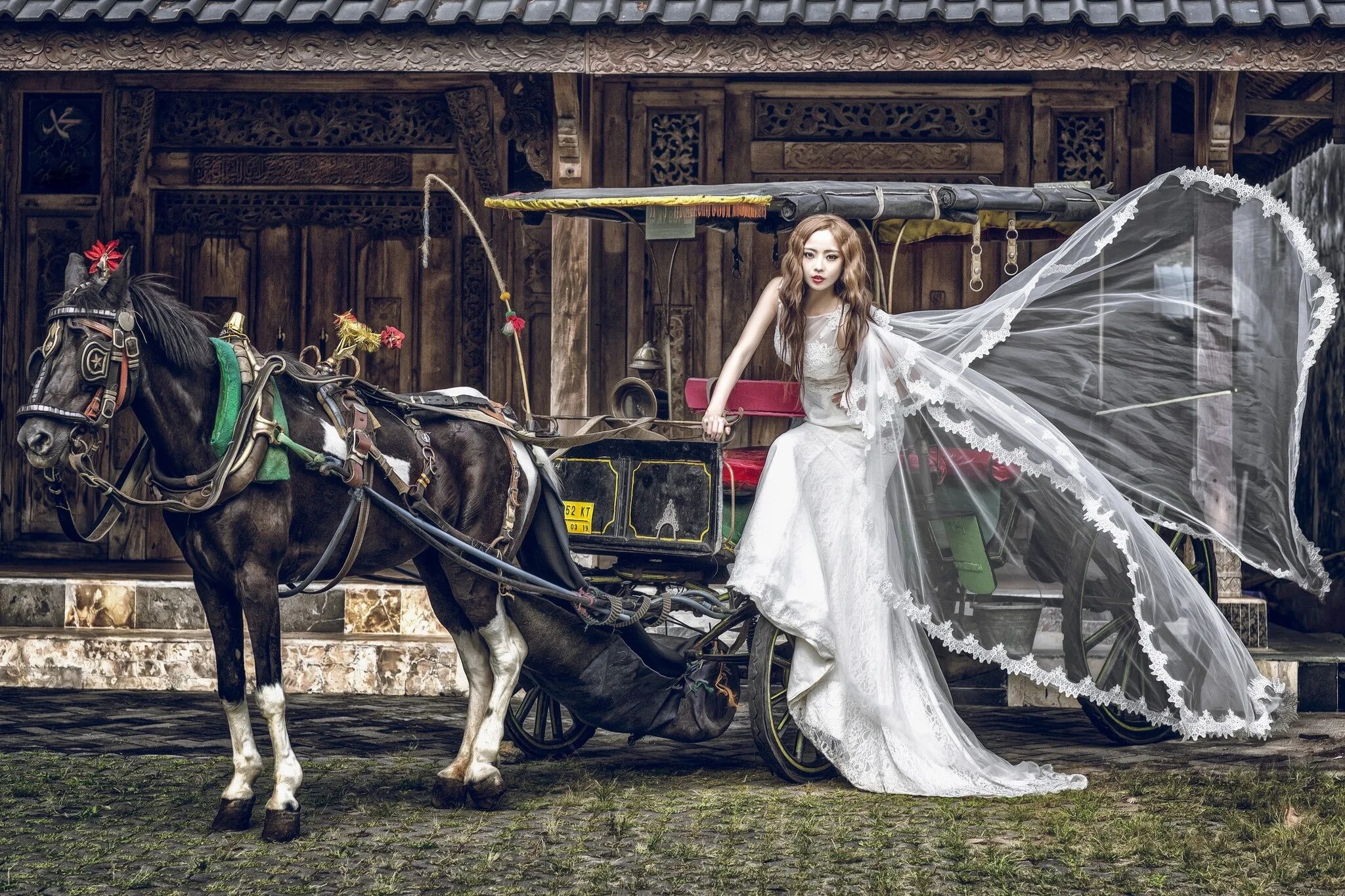 Обряд женщина в коне. Свадебные платья в стиле фэнтези. Карета с лошадью. Дама в карете. Девушка в карете.