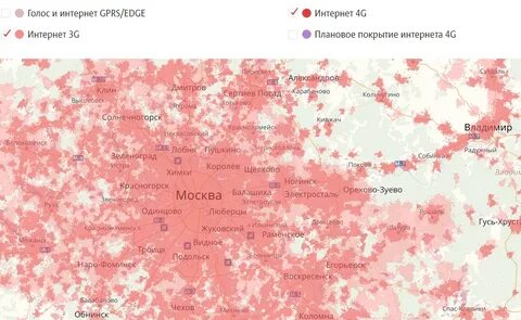 Мтс область покрытие сети