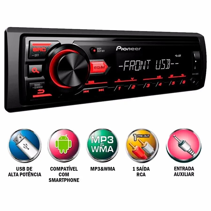 Usb автомагнитолы купить. Магнитола Пионер 560. Pioneer MVH x560bt. Магнитола Пионер 560bt MVH. Магнитола Пионер BT-628.